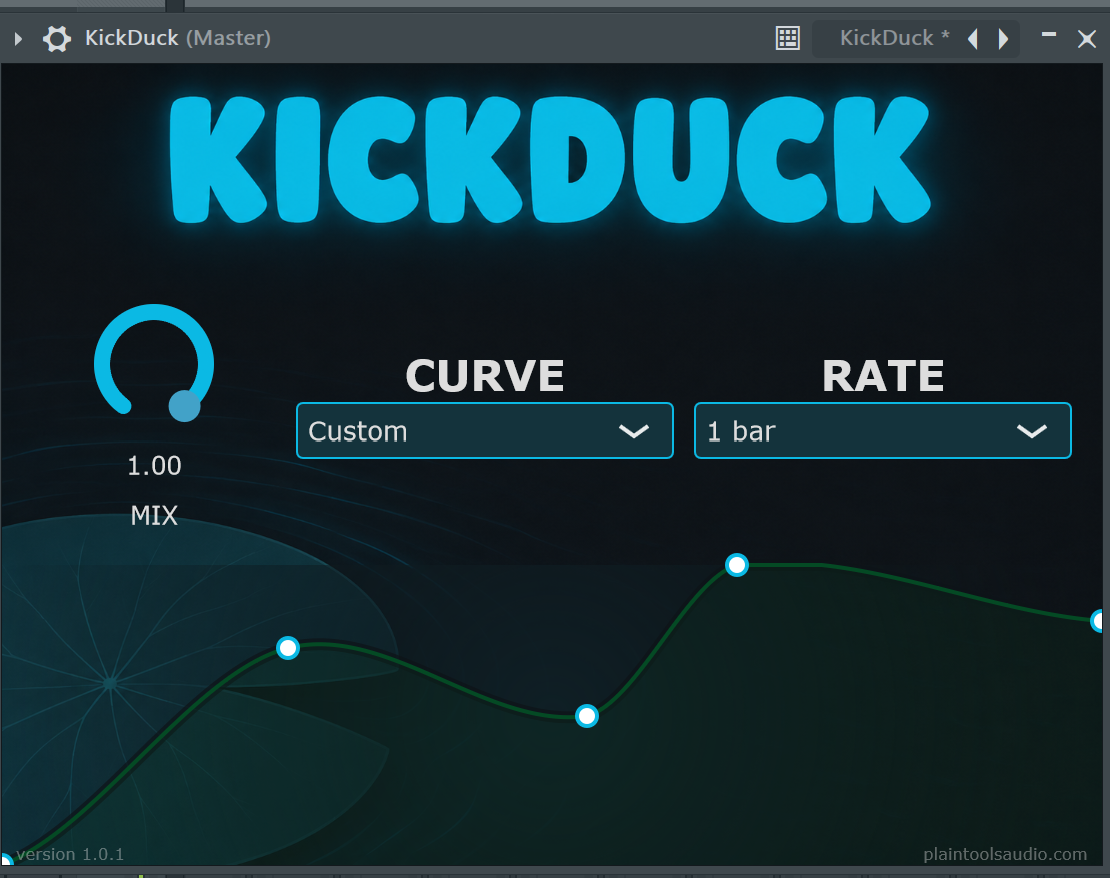 KickDuck custom duck curve UI